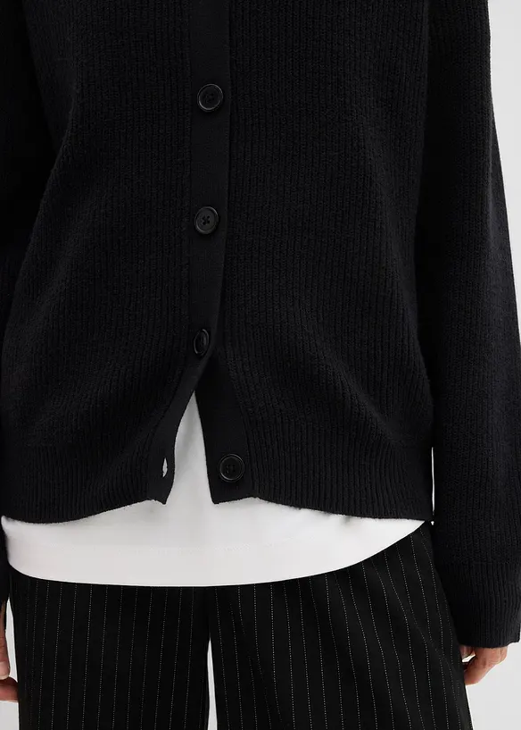 Gilet en fine maille à col rond, bonprix