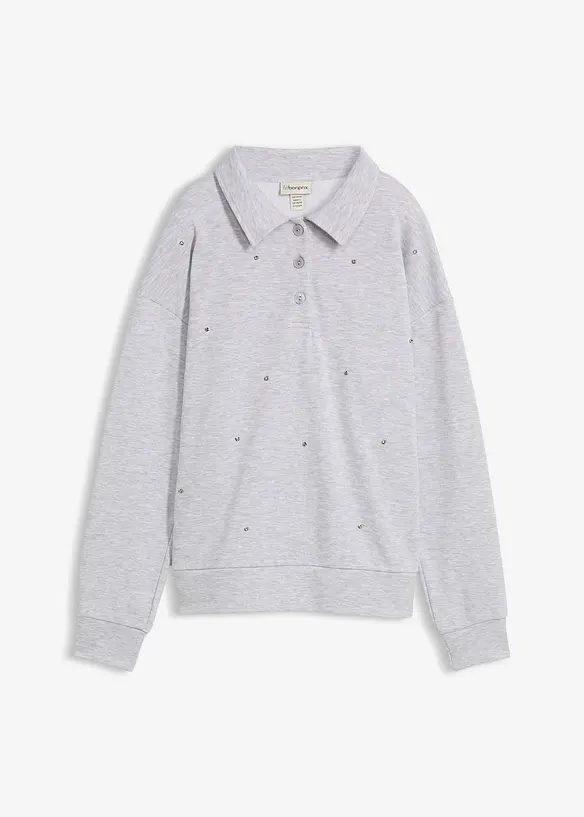Sweat-shirt à rivets, bonprix