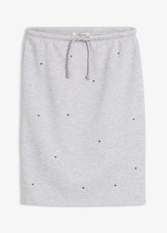 Jupe en sweat à rivets, bonprix