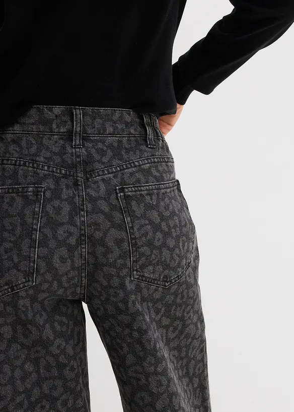 Jean large taille mi-haute, bonprix