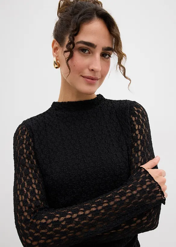 Robe en dentelle à pans, bonprix