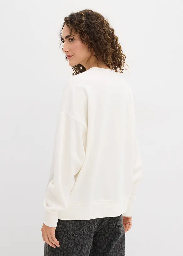Sweat oversize en coton mélangé, bonprix