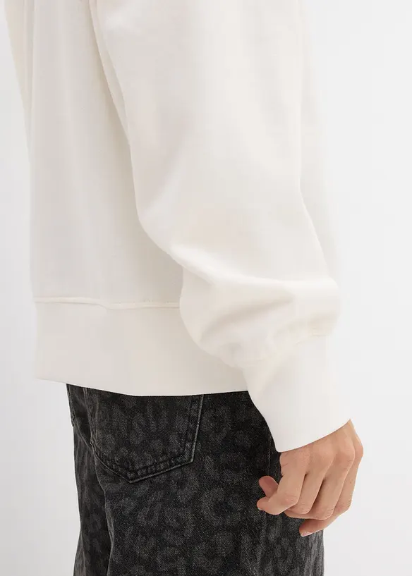 Sweat oversize en coton mélangé, bonprix