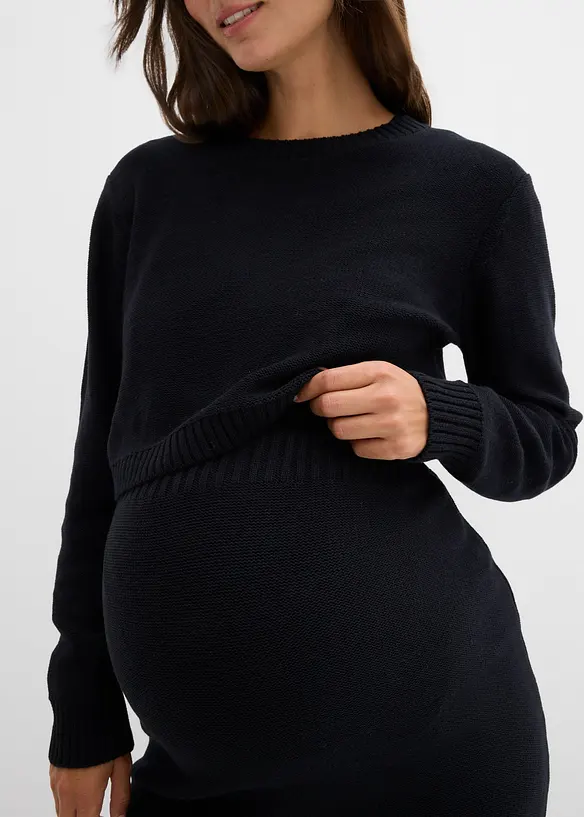 Ensemble pull et jupe pour la grossesse et après (2 pces), bonprix