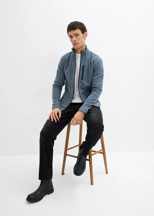 Veste polaire douce avec poches zippées pratiques, bonprix