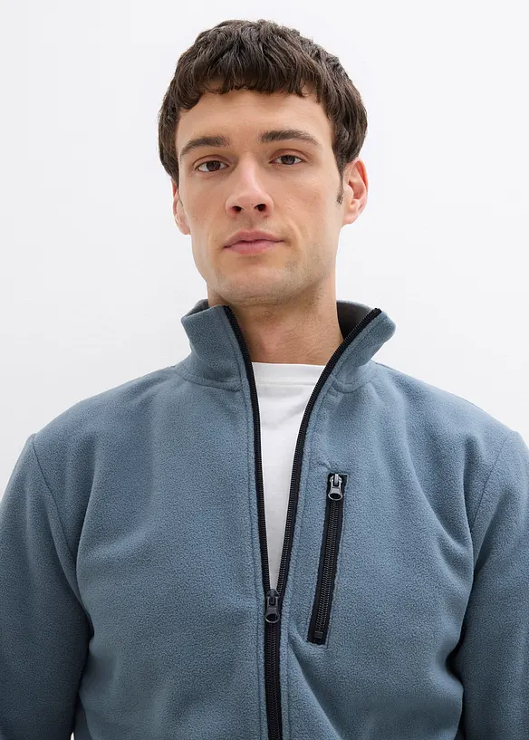 Veste polaire douce avec poches zippées pratiques, bonprix