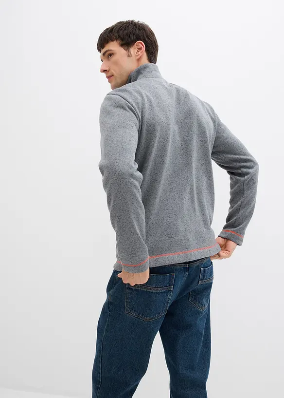 Veste en maille polaire à poches zippées, bonprix