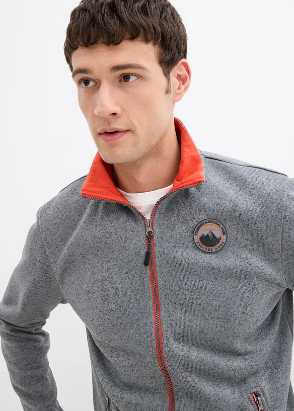 Veste en maille polaire à poches zippées, bonprix