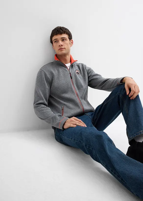 Veste en maille polaire à poches zippées, bonprix