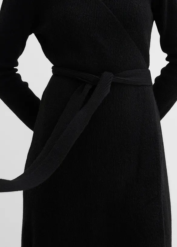 Robe portefeuille en maille pour la grossesse et l’allaitement, bonprix