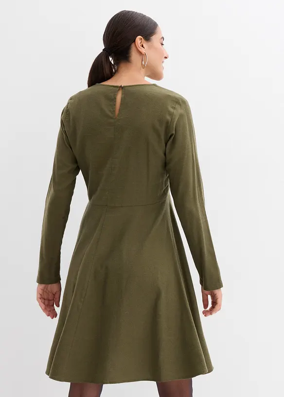 Robe en flanelle 100% coton, bonprix