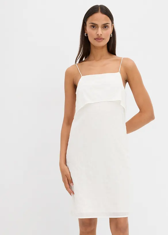 Robe courte brodée de sequins, bonprix