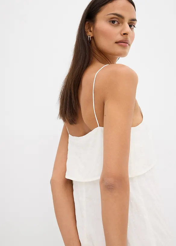 Robe courte brodée de sequins, bonprix