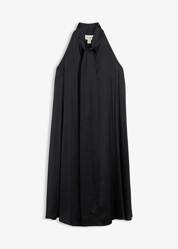 Robe courte en satin de viscose mélangée, bonprix