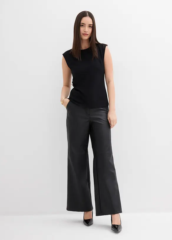 Top &agrave; boucle d&eacute;corative en cr&ecirc;pe, bonprix