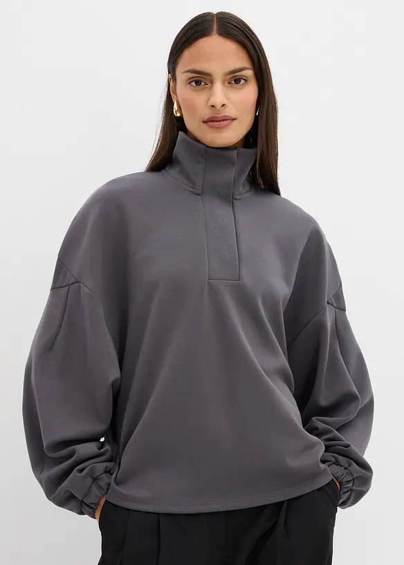 Sweat-shirt oversize en néoprène, bonprix