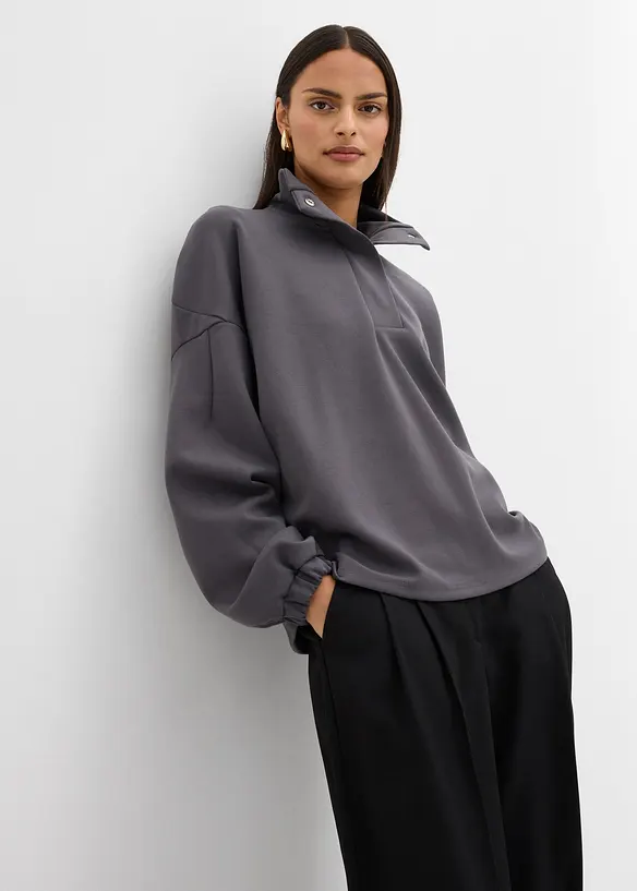 Sweat-shirt oversize en néoprène, bonprix
