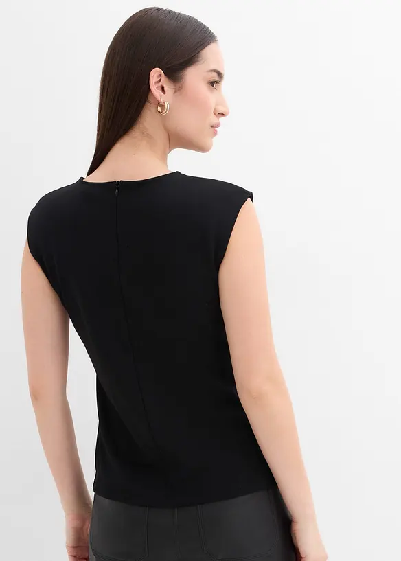 Top &agrave; boucle d&eacute;corative en cr&ecirc;pe, bonprix