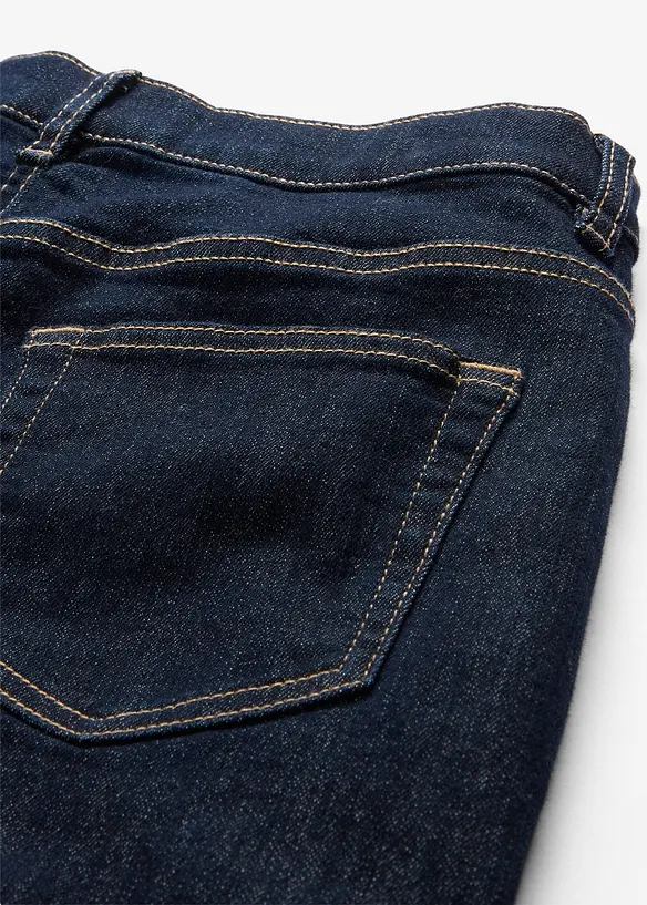 Jean taille mi-haute, ample et thermique à doublure jersey, bonprix