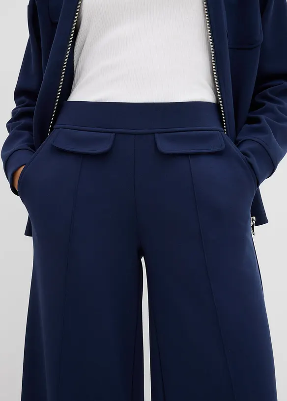 Pantalon bootcut légèrement brillant, bonprix