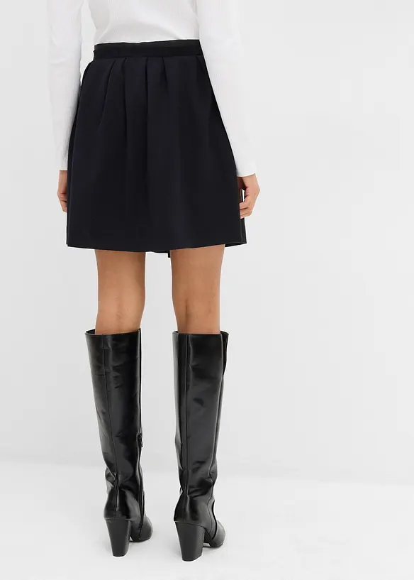Jupe plissée en matière légèrement brillante, bonprix