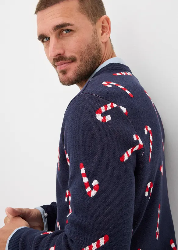 Pull de Noël doux en fine maille, bonprix