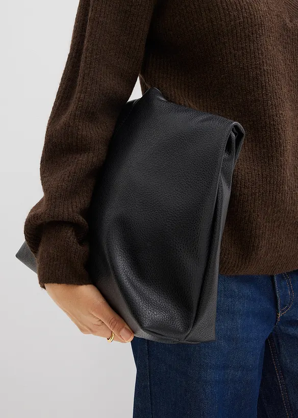 Pull en maille avec col V, bonprix