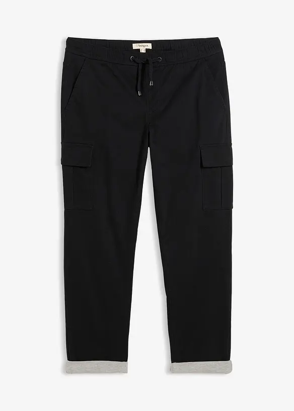 Pantalon jogger chaud et loose, fuselé, bonprix