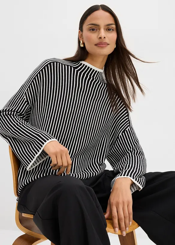 Pull à col montant, bonprix