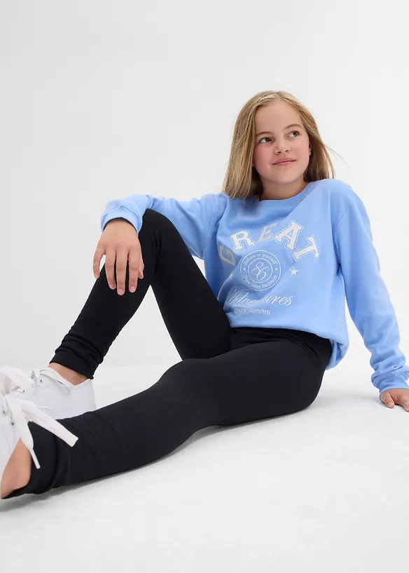 Lot de 3 leggings thermiques en coton extensible, bonprix