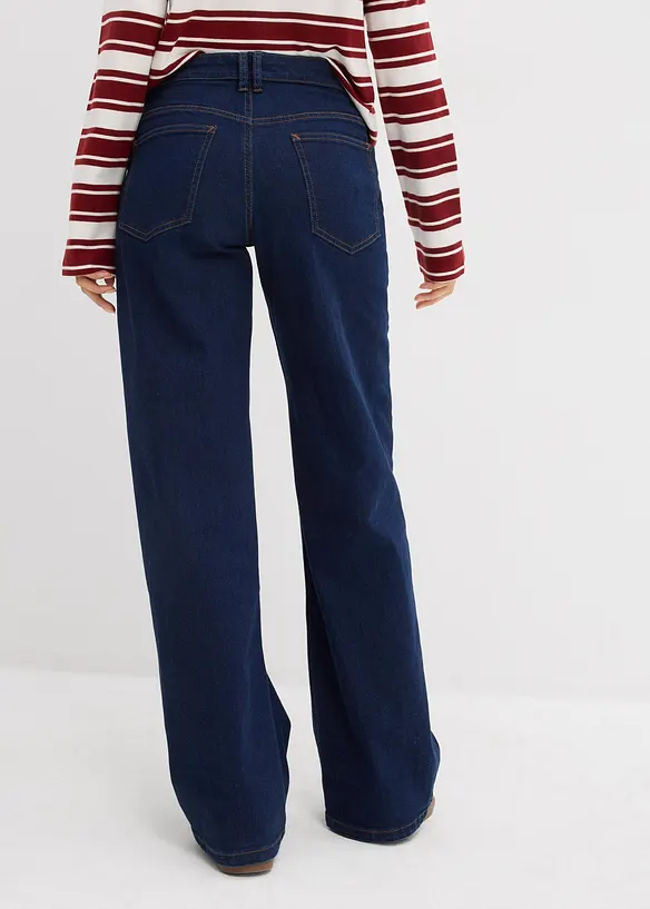 Jean droit taille mi-haute, bonprix