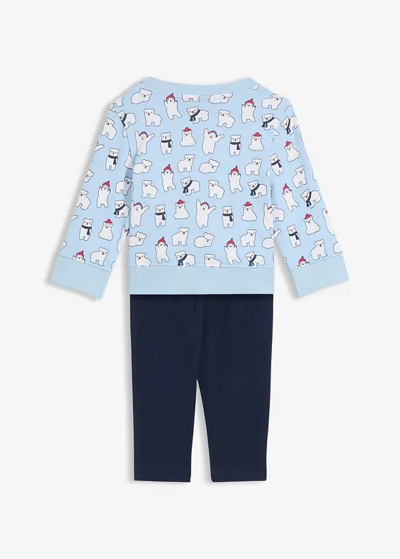 Sweat-shirt et legging bébé 100% coton (ens. 2 pces), bonprix