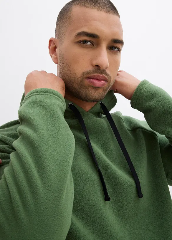 Pull polaire doux à capuche, bonprix