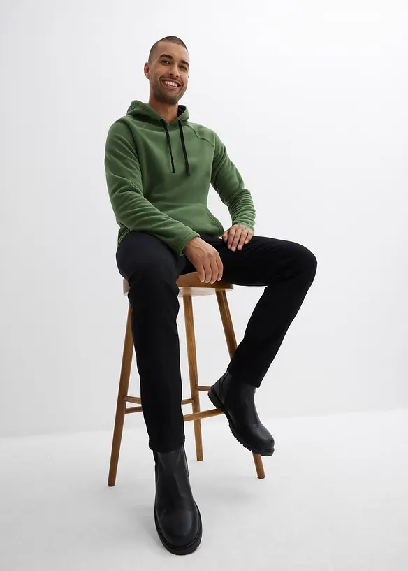 Pull polaire doux à capuche, bonprix