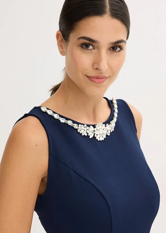 Robe cocktail avec strass, bonprix