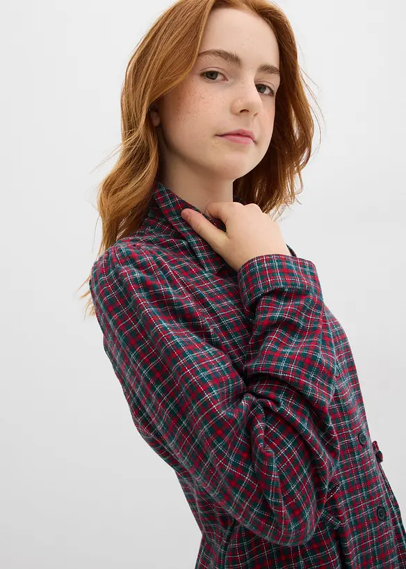 Robe-chemise en flanelle, bonprix