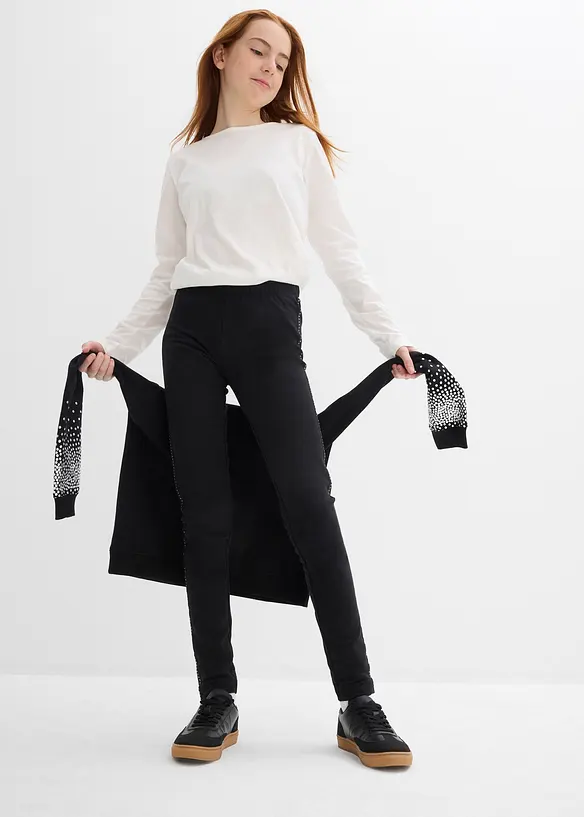 Legging thermique avec galon à rivets, bonprix