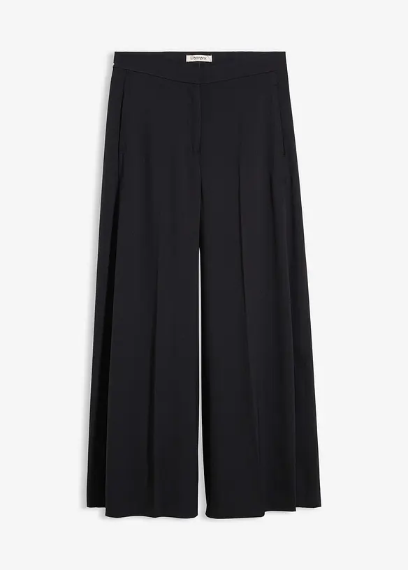 Pantalon large et fluide avec taille élastiquée, bonprix