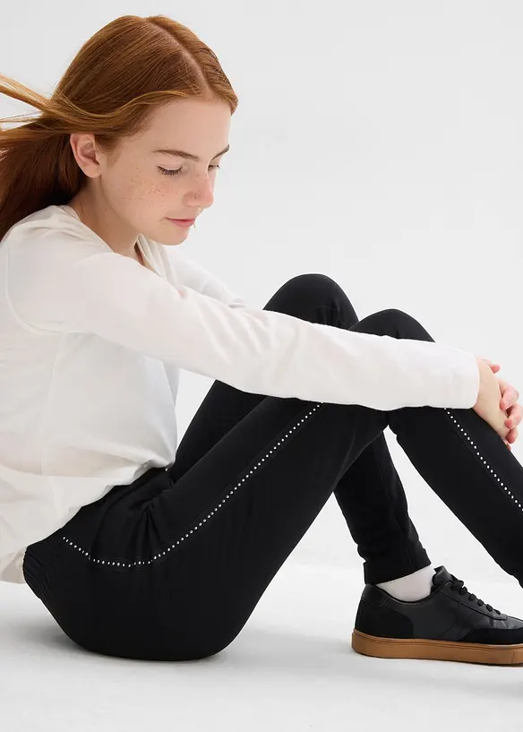 Legging thermique avec galon à rivets, bonprix