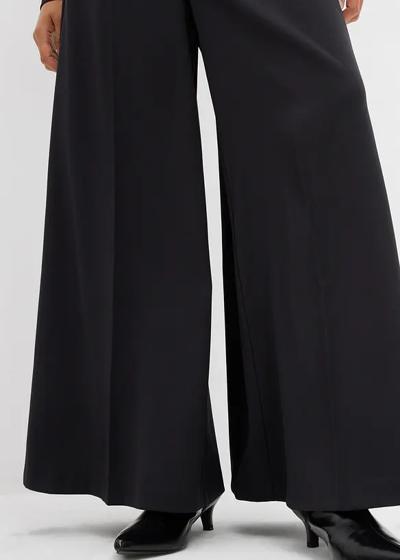 Pantalon large et fluide avec taille élastiquée, bonprix