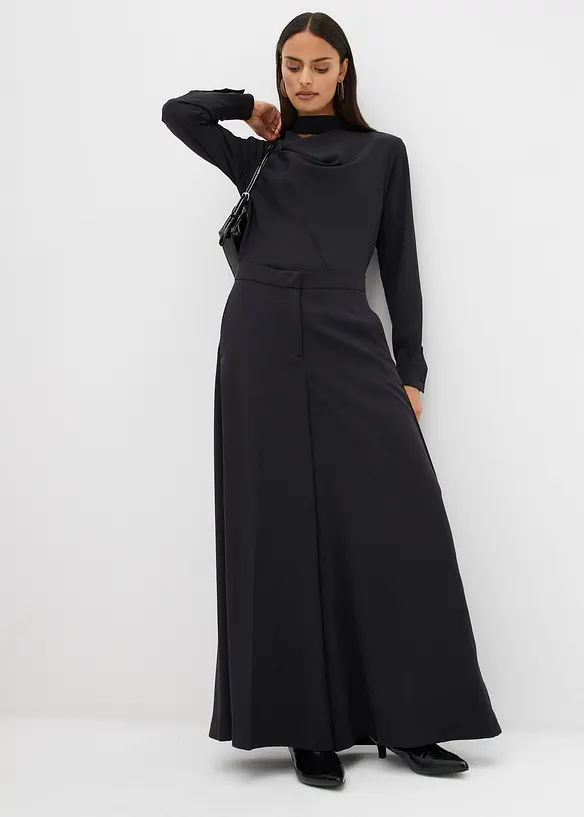 Pantalon large et fluide avec taille élastiquée, bonprix