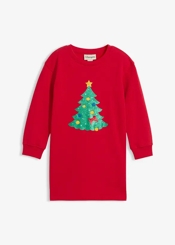 Robe sweat de Noël, bonprix