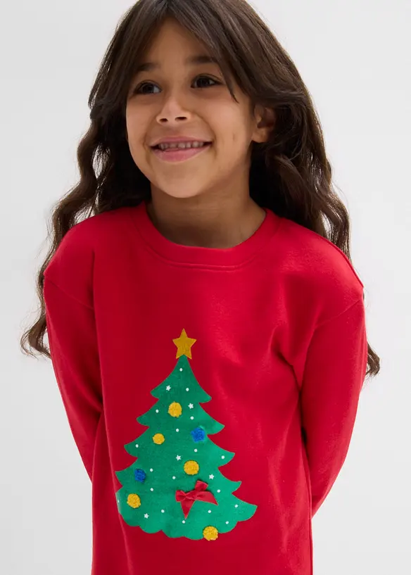Robe sweat de Noël, bonprix