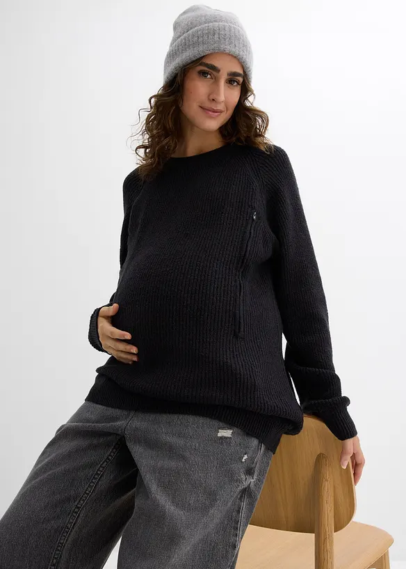 Pull de grossesse avec ouvertures discrètes pour l’allaitement, bonprix