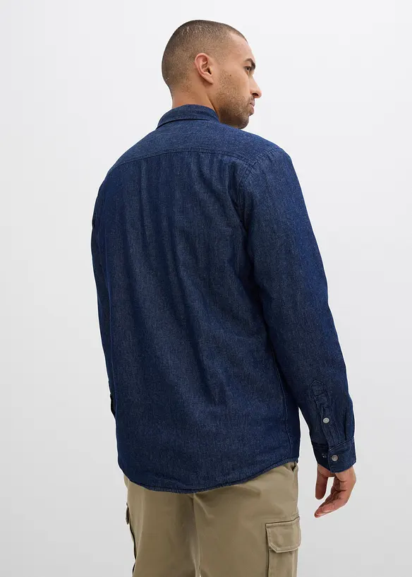 Chemise en jean, doublure chaude en flanelle, bonprix