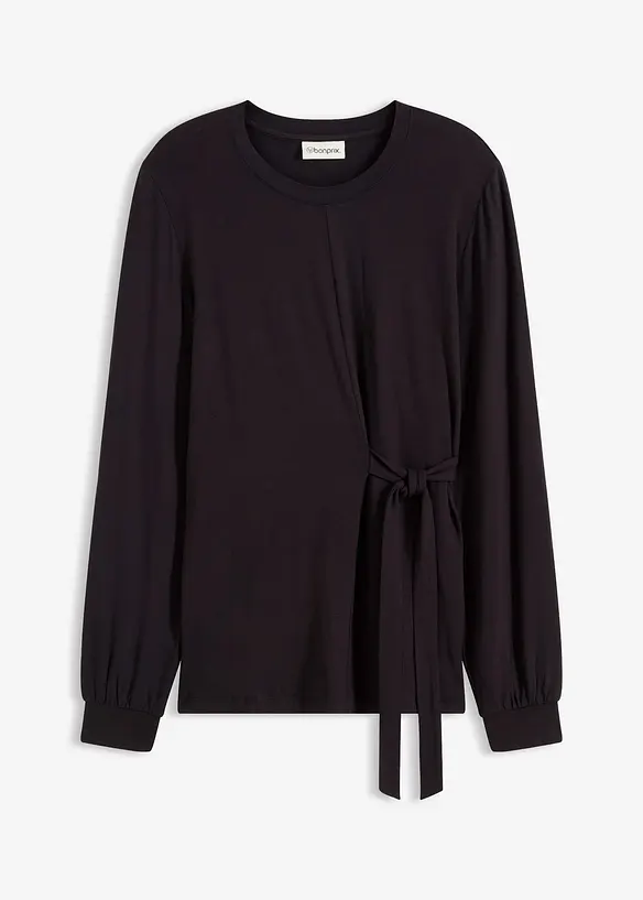 T-shirt manches longues en viscose douce et extensible, bonprix