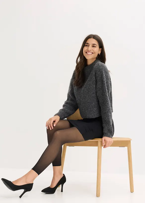 Legging 50 DEN chaud et transparent, effet ventre plat et push up, bonprix