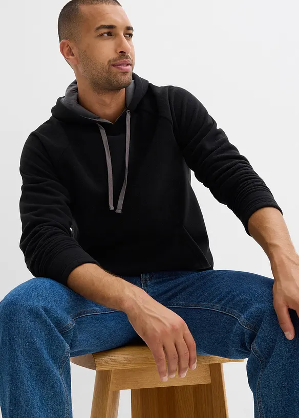 Pull polaire doux à capuche, bonprix