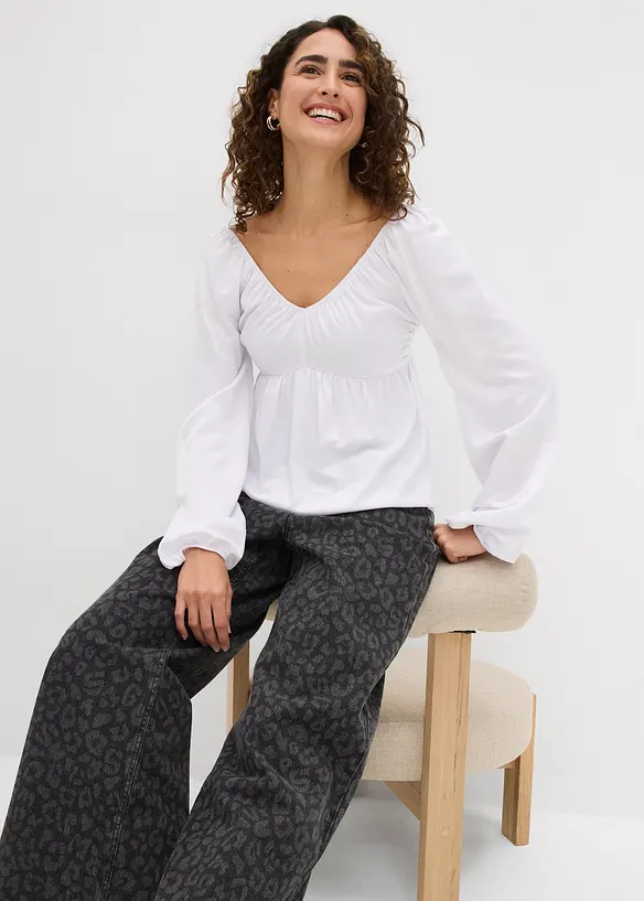 Blouse en jersey, bonprix