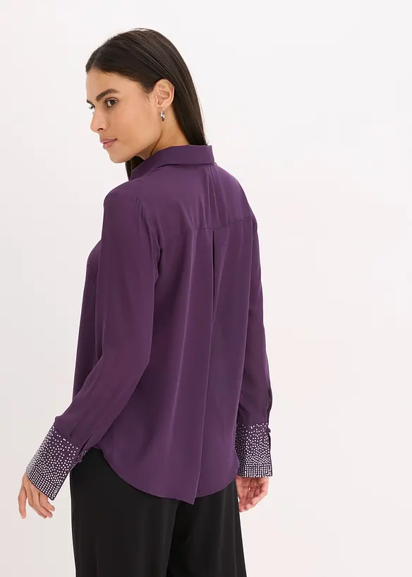 Chemisier avec manchettes à strass, bonprix